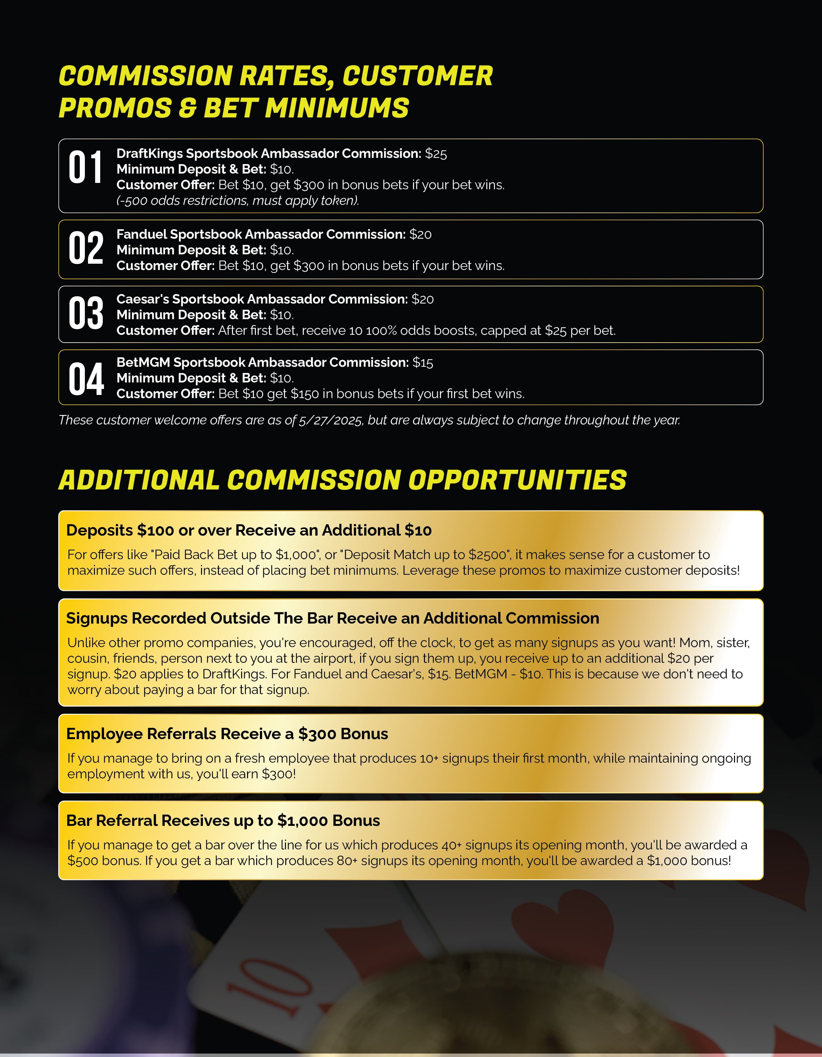 Sports bar activation event